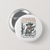 Miau Partner Cowboy Katze Button (Vorne & Hinten)