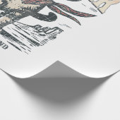 Miau Partner Cowboy Katze Geschenkpapier (Ecke)