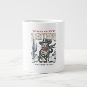 Miau Partner Cowboy Katze Jumbo-Tasse