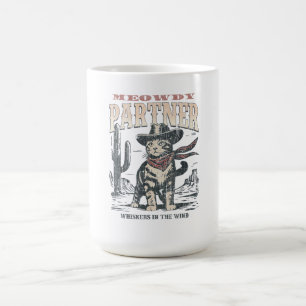 Miau Partner Cowboy-Katze Kaffeetasse