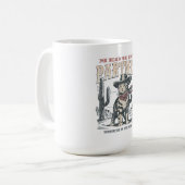Miau Partner Cowboy-Katze Kaffeetasse (Vorderseite Links)