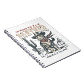 Miau Partner Cowboy Katze Notizblock (Rechte Seite)