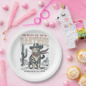 Miau Partner Cowboy Katze  Pappteller (Party)