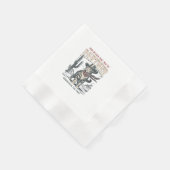 Miau Partner Cowboy Katze Serviette (Ecke)
