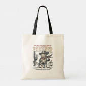 Miau Partner Cowboy-Katze  Tragetasche (Rückseite)
