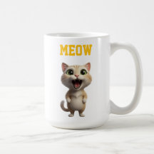 Miau Süße Katzen Tasse