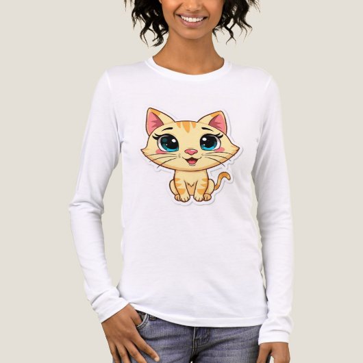 Miau Tri-Blend Shirt (Vorderseite)