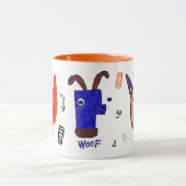 Miau Wuff Orange Tasse (Zentrum)