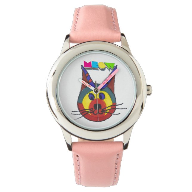 miauen armbanduhr (Vorderseite)