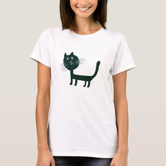 Miawo Niedliche Katze Frauenfliege T - Shirt (Vorderseite)