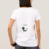 Miawo Niedliche Katze Frauenfliege T - Shirt (Rückseite)