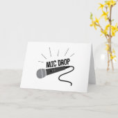 Mic Drop Karte (Gelbe Blume)