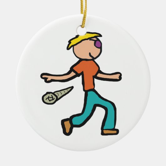 Mic Drop Keramik Ornament (Vorne)