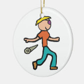 Mic Drop Keramik Ornament (Links)