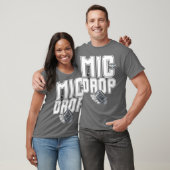 Mic Drop Music Typografy T - Shirt (Unisex)