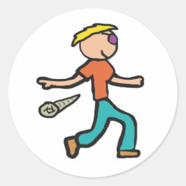 Mic Drop Runder Aufkleber