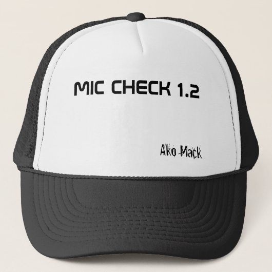 Mic-KARO 1,2, Ako Mack Truckerkappe (Vorderseite)