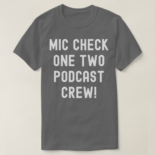 Mic Karo One Two Podcast Crew T-Shirt (Design vorne)