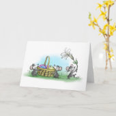 Mic, Mac and Moe's Happy Easter Karte (Gelbe Blume)