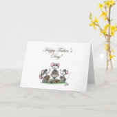 Mic, Mac and Moe's Happy Father's Day Karte (Gelbe Blume)