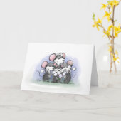 Mic, Mac and Moe's Happy Mother's Day Illustration Karte (Gelbe Blume)