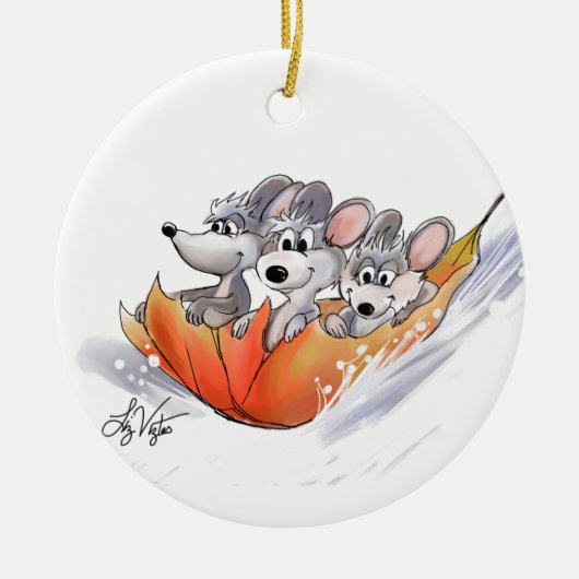 Mic, Mac And Moe's Winter Holiday Ornament (Vorne)