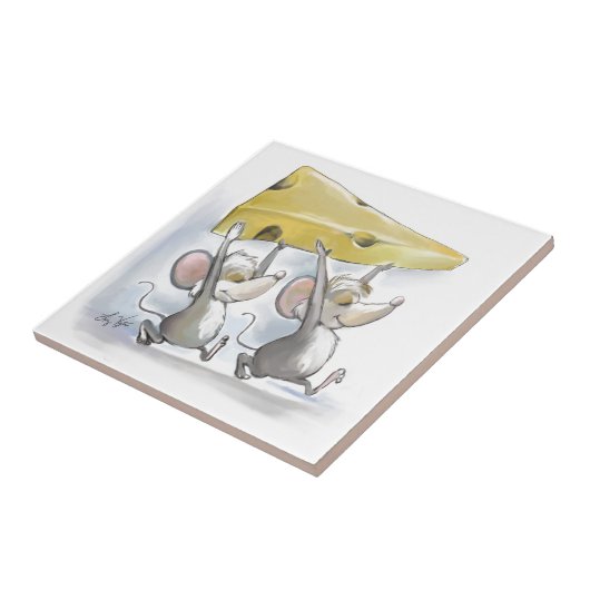 Mic & Mac bringen Käseteile Fliese (Seite)