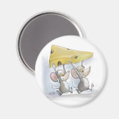 Mic & Mac bringing im Käsemagnet Magnet (Vorderseite/Rückseite)