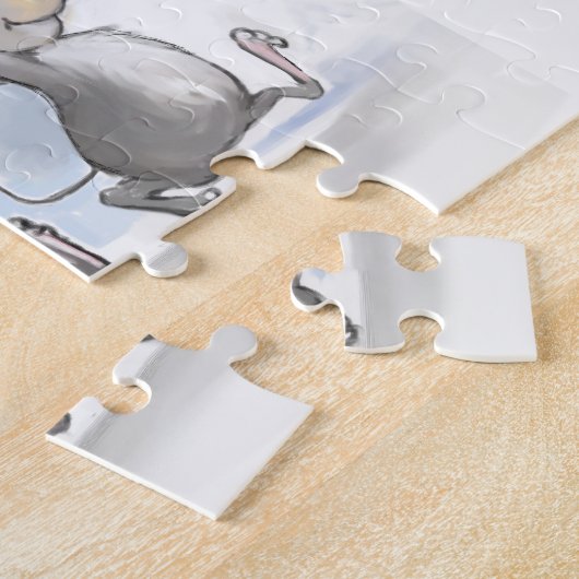 Mic & Mac bringing in das Käse-Puzzle Puzzle (Seite)