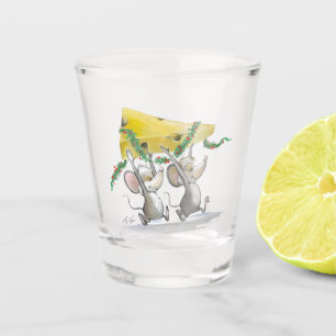 Mic & Mac Bringing in Weihnachtskäse-Shotglas Schnapsglas