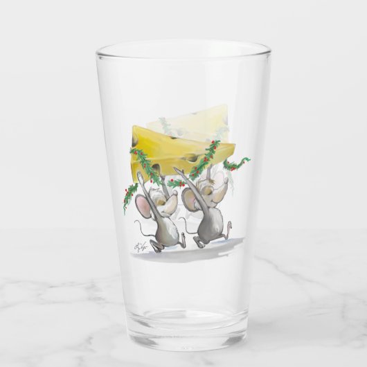 Mic & Mac Bringing in Weihnachtskäseglas Glas (Rückseite)