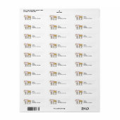 Mic, Mac & Moe's Happy 4. Juli Address Labels (Vorne)