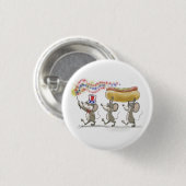 Mic, Mac & Moe's Happy 4. Juli Button (Vorne & Hinten)