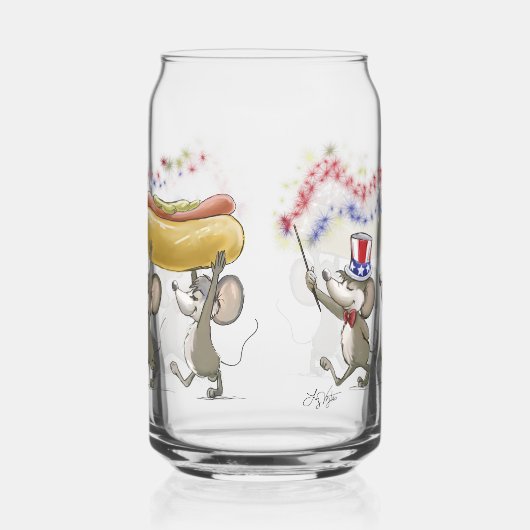 Mic, Mac & Moe's Happy 4. Juli Dosenglas (Links)