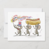 Mic, Mac & Moe's Happy 4. Juli Einladungen (Vorderseite)