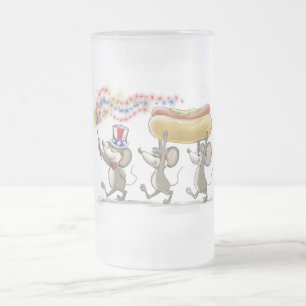 Mic, Mac & Moe's Happy 4. Juli Mattierte Tasse