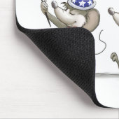 Mic, Mac & Moe's Happy 4. Juli Mousepad (Ecke)