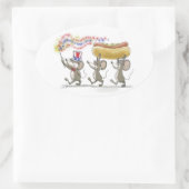 Mic, Mac & Moe's Happy 4. Juli Sticker (Tasche)