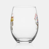 Mic, Mac & Moe's Happy 4. Juli Weinglas Ohne Stiel (Rechts)