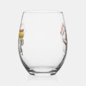 Mic, Mac & Moe's Happy 4. Juli Weinglas Ohne Stiel (Links)