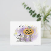 Mic, Mac & Moe's Happy Halloween Feiertagspostkarte (Stehend Vorderseite)