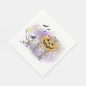 Mic, Mac & Moe's Happy Halloween Serviette (Ecke)