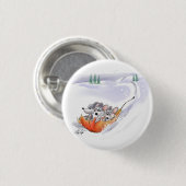 Mic, Mac & Moe's Winter Holiday Landscape Button (Vorne & Hinten)