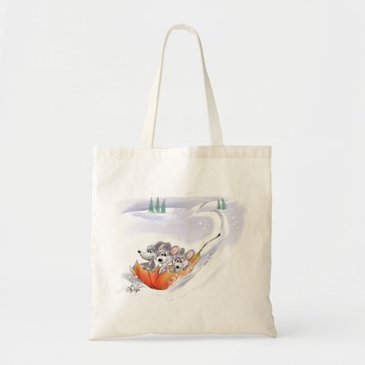 Mic, Mac & Moe's Winter Holiday Landscape Tasche (Vorne)