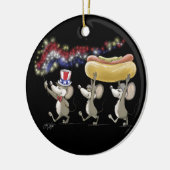 Mic, Mac und Moe's 4. Juli Nacht Picnic Keramik Ornament (Links)