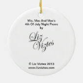 Mic, Mac und Moe's 4. Juli Nacht Picnic Keramik Ornament (Hinten)