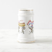 Mic, Mac und Moe's 4. Juli Nacht Picnic Stein Bierglas (Mittel)