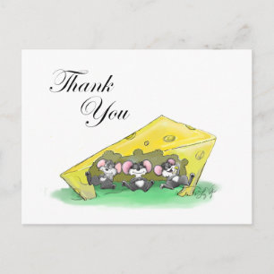 Mic, Mac und Moes Erntedankfest Feiertagspostkarte