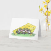 Mic, Mac und Moe's Fest der Erntedank Art Karte (Gelbe Blume)