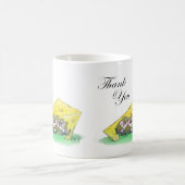 Mic, Mac und Moe's Fest des Erntedanks Kaffeetasse (Mittel)